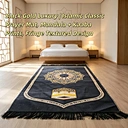 Black Gold Luxury islamic Classic prayer Mat